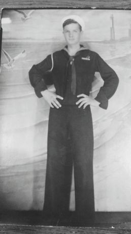 Carl Toney, during his service on USS Solomons.